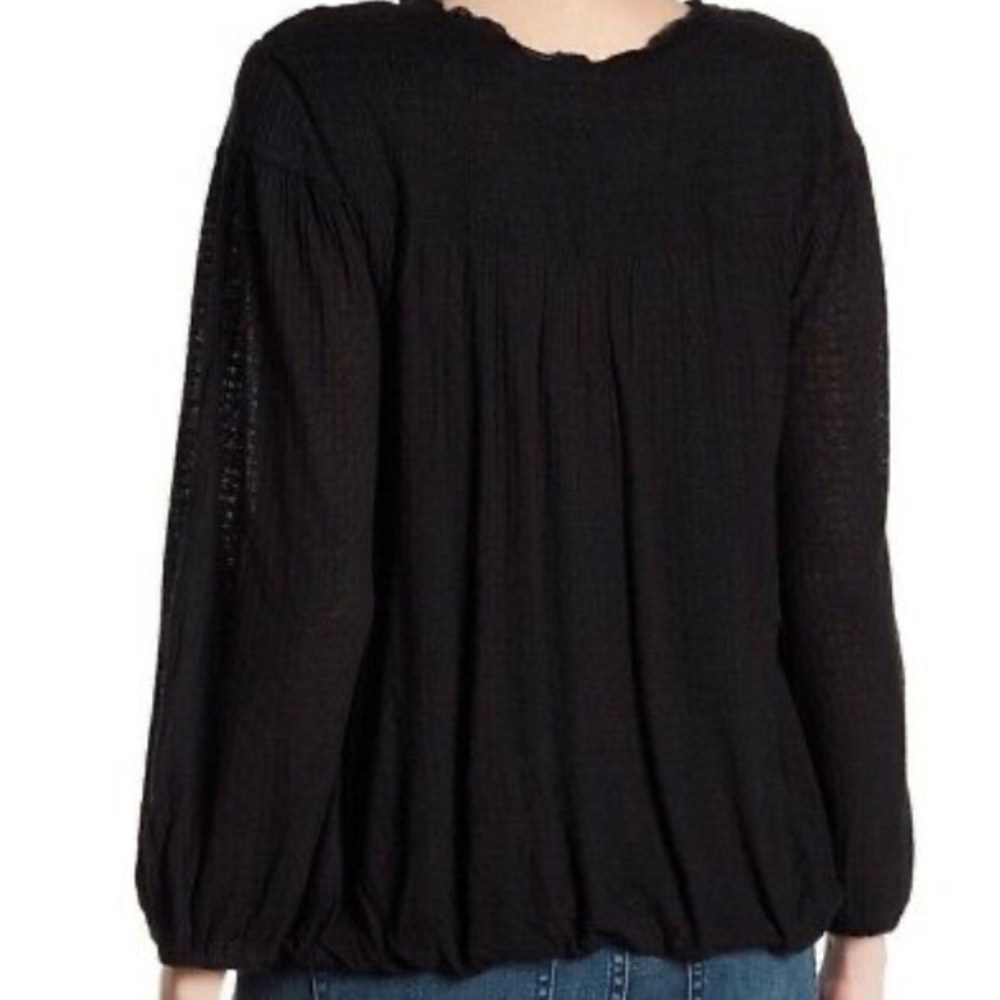 Free People Begonia Embroidered Scoop Neck Top S - Picture 2 of 8